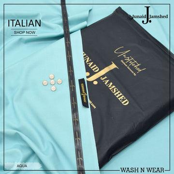 J. Italian Wash & Wear Unstitched Suits - Mint Blue
