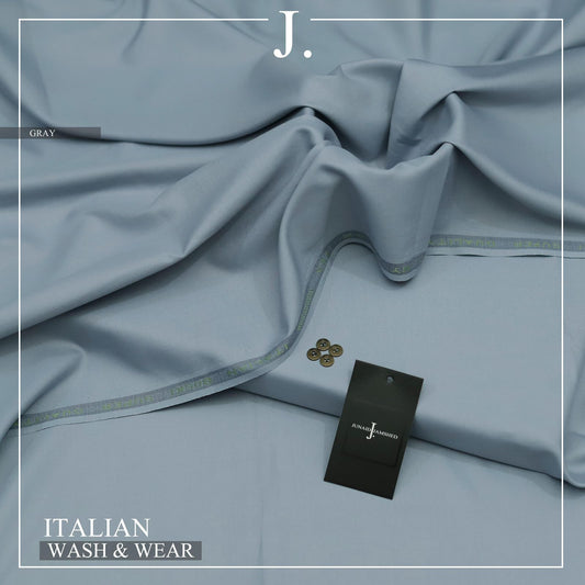 J. Italian Wash &; Wear Unstitched Suits Men - Steel Blue