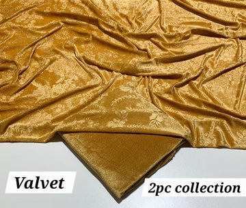 KOREAN VELVET  2-PCs (Gold)