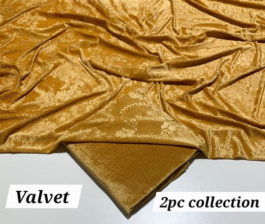 KOREAN VELVET  2-PCs (Gold)