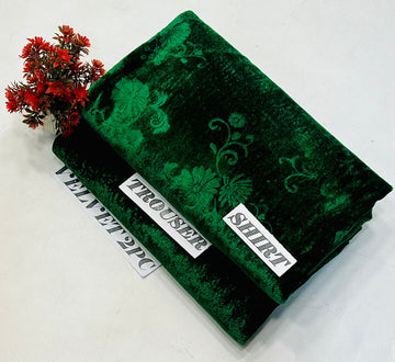 KOREAN VELVET  2-PCs (Green)