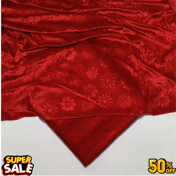 KOREAN VELVET  2-PCs (Red)
