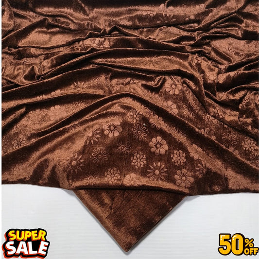 KOREAN VELVET  2-PCs (Brown)
